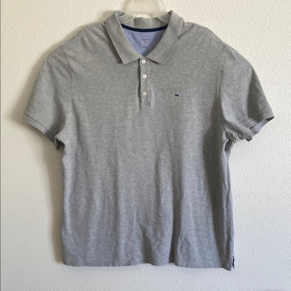 Vineyard Vines Men’s Classic Gray Polo Shirt Size XXL - Picture 1 of 6